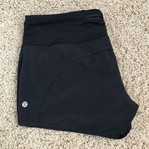 Lululemon size 8 black running shorts